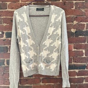Club Monaco geometric cashmere blend cardigan